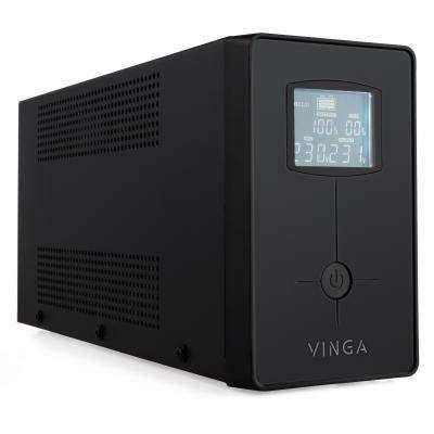 Источник бесперебойного питания Vinga LCD 600VA metal case with USB (VPC-600MU) (1440152)
