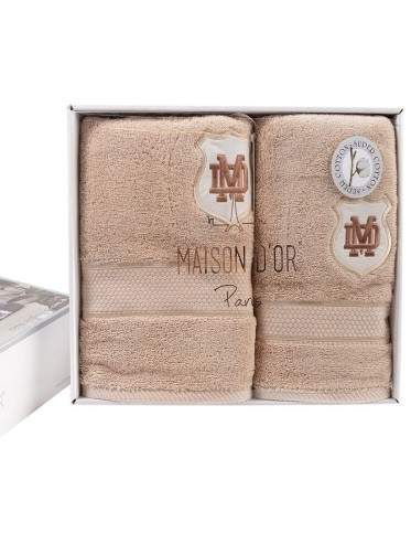 Набор полотенец Maison D'or Alain beige 30x50; 50x100; 70x140 (1444341)