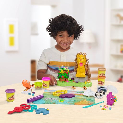 Набір для творчості Play-Doh Лев та друзі, з масою для ліплення, від 3 років, 11 баночок (F7221)