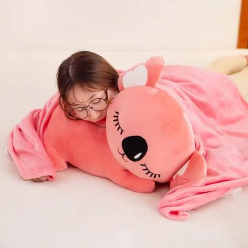 Детская мягкая игрушка "Коала" L1129(Pink) игрушка с пледом, размер 50 см (1451783)
