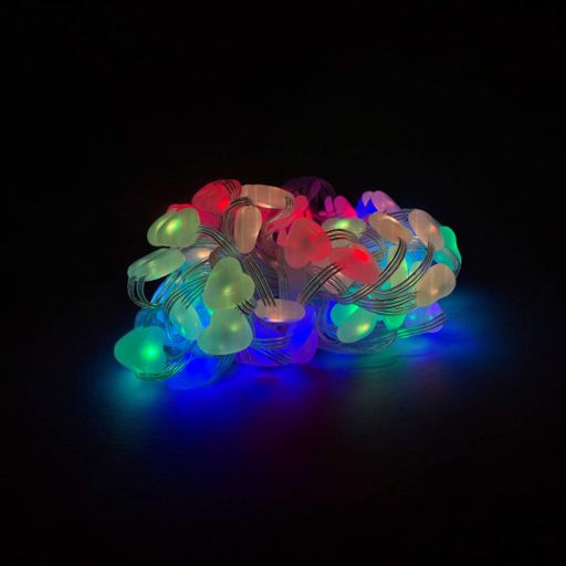 Гирлянда Умная светодиодная Dream collor 66LED 10м большие Сердечка MultiRGB USB управление от смартфона и пульта дистанционного управления (1452075)