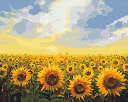 Картина по номерам Brushme 48x60см "Поле подсолнухов" BS135L (1452883)