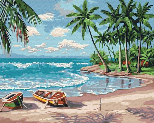 Картина за номерами Brushme 48x60см "Узбережжя океану" BS267L (1452953)