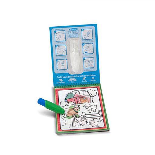 Набор для творчества Melissa & Doug Water WOW Животные, от 3 лет (водная раскраска, 4 стр + ручка, 1 шт) (SM93200/6074878)