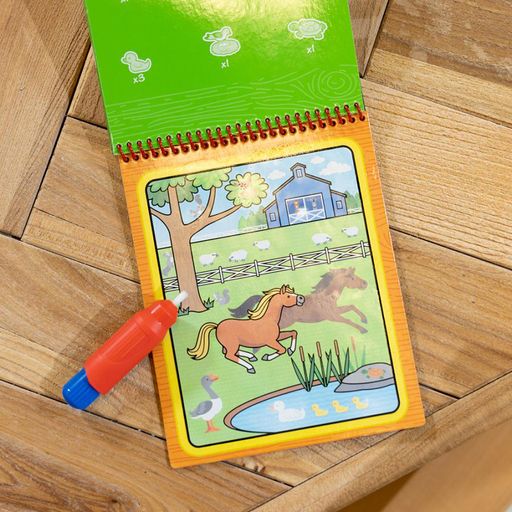 Набор для творчества Melissa & Doug Water WOW Ферма, от 3 лет (водная раскраска, 4 стр + ручка, 1 шт) (SM93200/6074888)