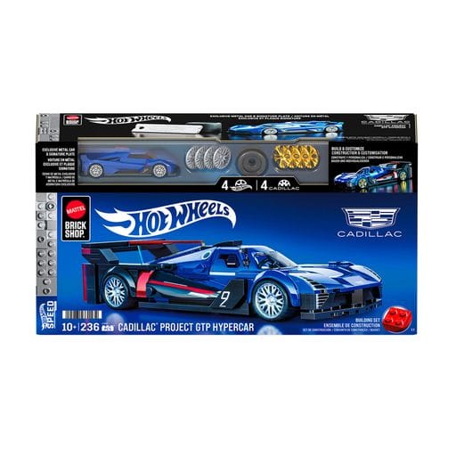 Коллекционная машинка-конструктор Hot Wheels Brick Shop Speed