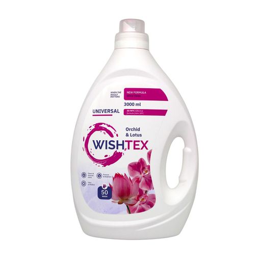 Універсальний гель для прання WishTex Universal Orchid & Lotus, 50 циклів прання, 3 л