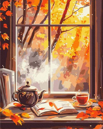 Картина по номерам Brushme 40x50см "Осень за окном" BS54355 (1456064)