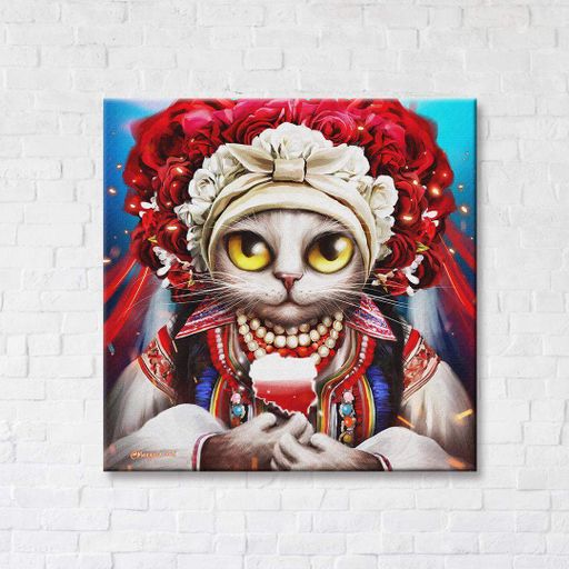 Постер Brushme 30x30см "Кіт-полька" ©Маріанна Пащук" CN53261S (1456099)