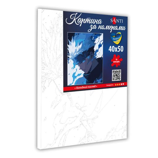 Картина за номерами аниме Сатору Годзё Магическая битва 40х50 см SANTI (955384) (1461314)