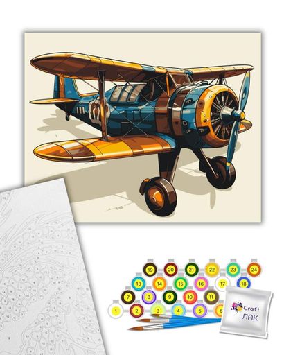 Картина за номерами Аероплан 40х50 см Art Craft (12509-AC) (1463853)