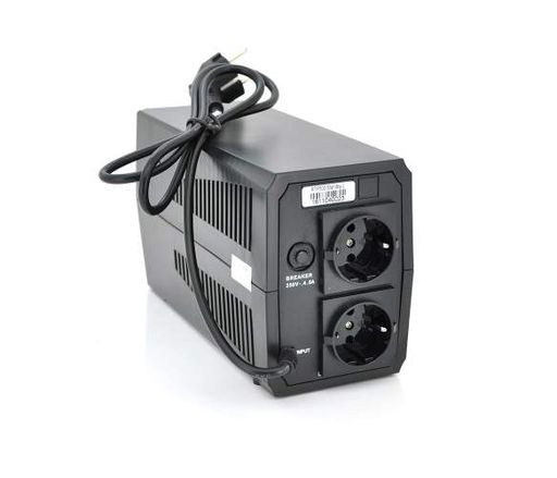 Джерело безперебійного живлення (ДБЖ) Ritar RTP500 Standby-L | 500VA / 300Вт, апроксимована синусоїда, 2×Schuko, 12В, 4.5Ah, Black (RTP500L) (1471325)