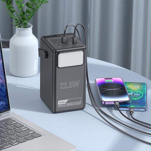 Портативний ЗП Power Bank Hoco DB03 Endure 22.5W 100 000 mAh Black (1474802)
