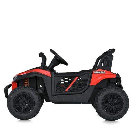 Дитячий електромобіль Bambi Racer M 5811EBLR-3, червоний, 2 мотори 65W, акумулятор 24V7AH, EVA колеса, шкіряне сидіння (1481976)