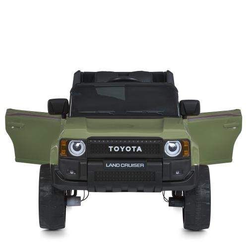 Дитячий електромобіль Bambi Racer Джип 2155EBLR-10(24V) темно-зелений, EVA колеса, шкіряне сидіння, 24V (1481986)
