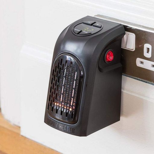 Тепловентилятор Handy Heater мини обогреватель дуйчик керамический нагревательный элемент 400 Вт Черный (1483069)