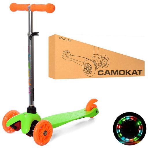 Дитячий самокат iTrike BB 3-013-4-C-GR MINI колеса, що світяться (1483843)