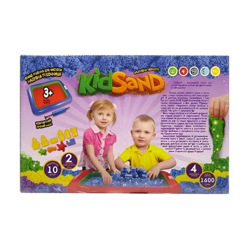 Набор для творчества Danko Toys Кинетический песок KidSand, от 3 лет (KS-02-01U)