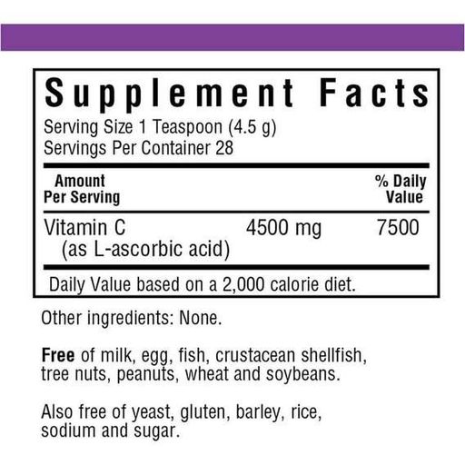 Вітамін C Bluebonnet Nutrition Vitamin C Crystals 125 g /28 servings/ BLB0540 (1484840)