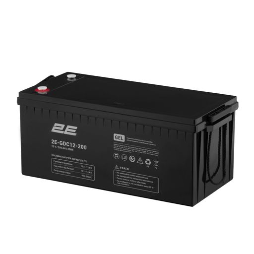 Аккумуляторная батарея 2E GDC 12V 200Ah (C10), герметичная AGM VRLA для ИБП и резервного питания (2E-GDC12-200) (1484853)