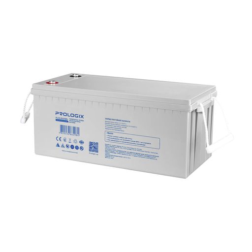 Аккумуляторная батарея Prologix GEL 12V 200Ah T14 для ИБП, герметична гелевая свинцово-кислотная, White (PL12-200GEL) (1484890)