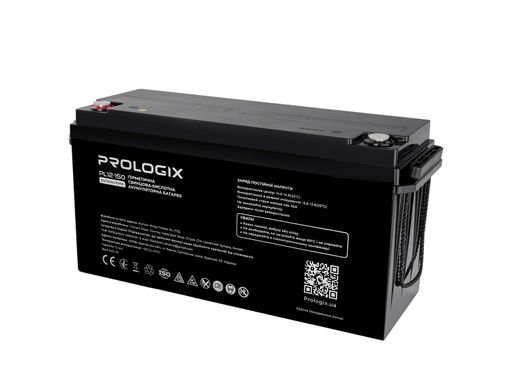 Аккумуляторная батарея для ИБП Prologix AGM 12V 150Ah F12, герметична свинцово-кислотная, Black (PL12-150) (1484892)