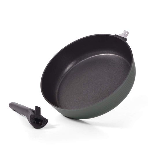 Глибока сковорідка Fissman BRILLIANT 28x7,5 см зі знімною ручкою (14385) (1485953)