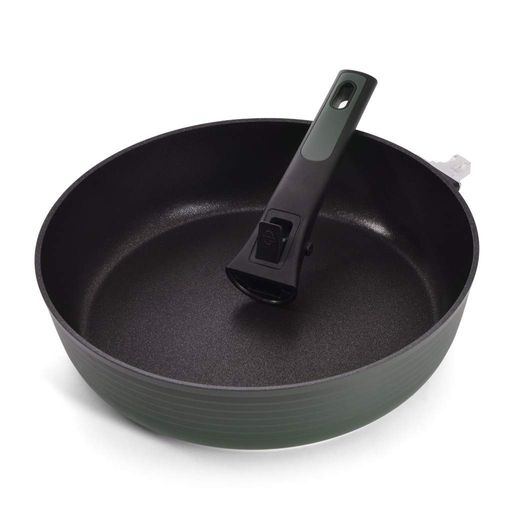 Глибока сковорідка Fissman BRILLIANT 28x7,5 см зі знімною ручкою (14385) (1485953)