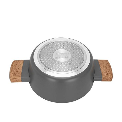 Каструля Fissman ARIA 20x8,5 см / 2,24 л зі скляною кришкою алюміній з антипригарним покриттям (14469) (1486571)