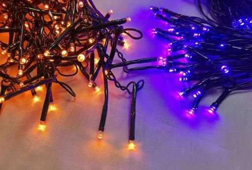 Электрогирлянда Novogod'ko 100 LED оранж.+фиолетовый 5м 8 режимов (801178) (1488341)