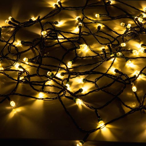 Электрогирлянда Yes! Fun Бриллиант 8 мм 80 LED, тепло-белая, 8 м, 8 режимов мигания (975052) (1488587)