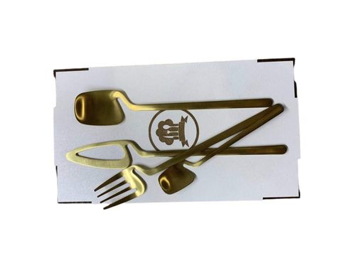 Набір столових приборів Kitchen на 4 персони Gold (код: SKU-1656951027) (1488861)