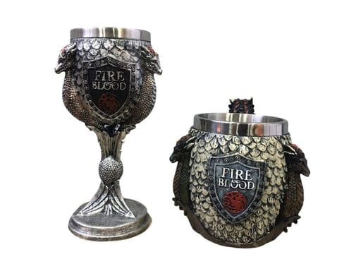 Подарунковий набір Чашка Келих 3D Гра Престолів Game Of Thrones Fire and Blood Будинок Таргарієн (код: SKU-1501239095) (1488947)