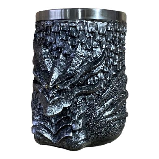 Кухоль Чашка 3D Сірий Дракон 500ml (код: SKU-1735086870) (1489077)
