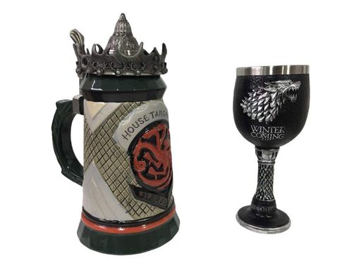 Подарунковий набір Кухоль Game Of Thrones House Targaryen Fire And Blood Гра Престолів і Кубок Дім Старків (код: SKU-1380376697) (1489306)