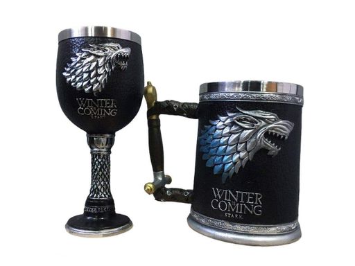 Подарунковий набір Кухоль Бокал 3D Гра Престолів Game Of Thrones Winter is Coming Stark Будинок Старків (код: SKU-1501239094) (1489830)
