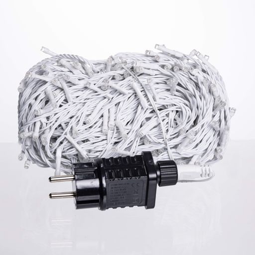 Гирлянда Нить уличная 300 LED 30 м от сети белая нить, синий GarlandoPro 300L30MWBL (1490100)