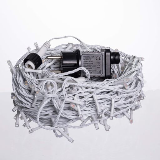 Гирлянда Нитка уличная 300 LED 30 м от сети белая нить, мультиколор GarlandoPro 300L30MWML (1490105)