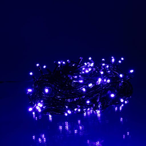 Гирлянда Нитка уличная 300 LED 30 м от сети черная нить, синий GarlandoPro 300L30MBBL (1490124)