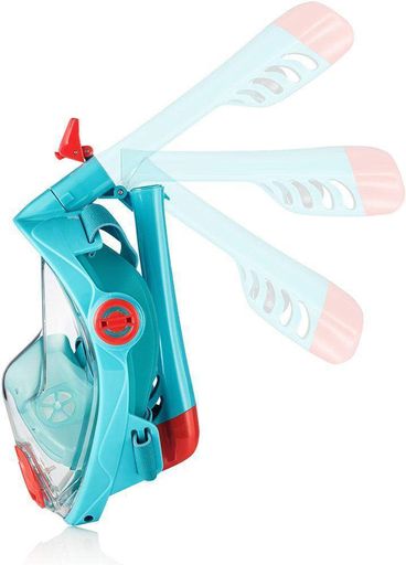 Повнолицьова маска Aqua Speed SPECTRA 2.0 KID 7083 бірюзовий, червоний Діт L (1490249)