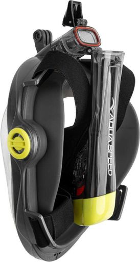Повнолицьова маска Aqua Speed SPECTRA 2.0 9921 чорний, жовтий Уні L/XL (1490311)