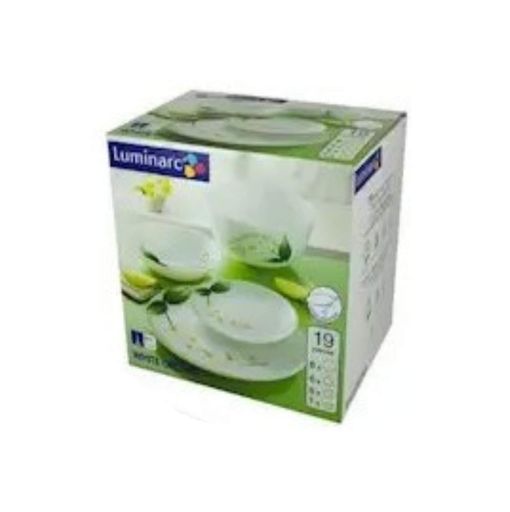 Столовый сервиз Diwali White Orchid 19 предметов Luminarc P9741 (1494090)