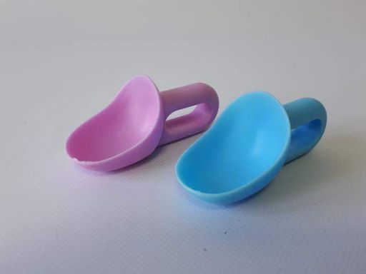 Ложка для морозива пластикова кольорова в наборі 2 штуки L 10 cm (1494905)
