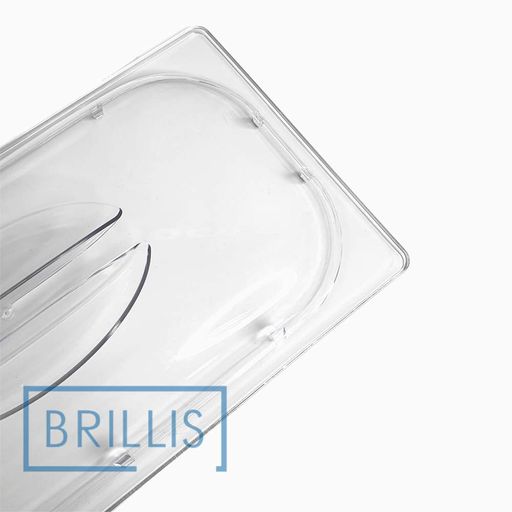 Крышка гастроемкости BRILLIS из поликарбоната GN 1/3, прозрачная купольная (1495320)