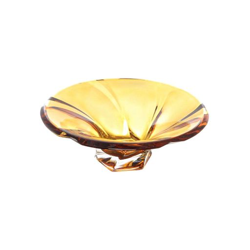 Фруктовница янтарного цвета 305 мм Bohemia Mozart Amber 6KF18 72S70 305 H (1496430)