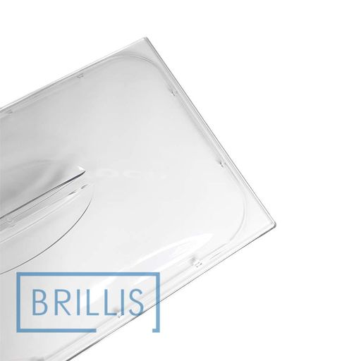 Крышка гастроемкости BRILLIS из поликарбоната GN 1/1, прозрачная купольная (1496714)