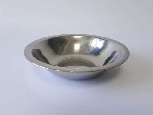 Миска кухонная из нержавеющей стали глубокая D 18 cm H 4 cm 400 мл для столовой Нержавейка (1501147)