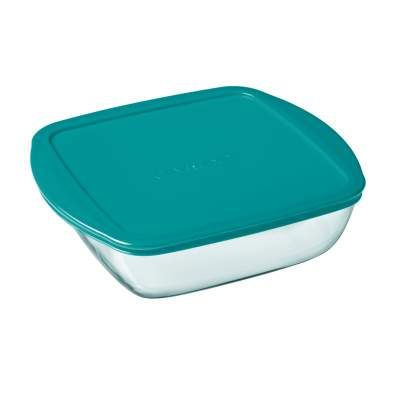 Форма для випікання Pyrex CookStore з кришкою квадратна 22 х 22 х 7 см 2.2 л (212P000/7645) (1503357)