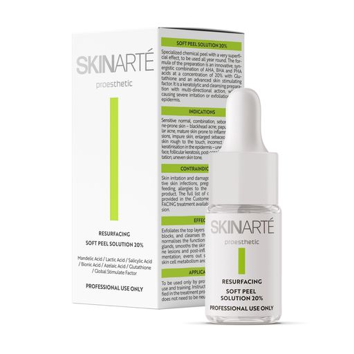 Пилинг для лица Skinarte Resurfacing Soft Peel Solution 20%, 5 мл