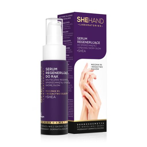 Регенерирующая сыворотка для рук SheHand Regenerating Serum For Chapped & Cracked Skin с маслом ши, 50 мл
